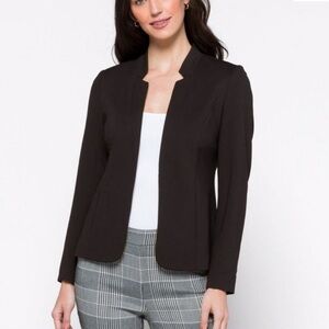 41 HAWTHORN $78 Stitch Fix Black Froswick Notched Collar Ponte Blazer Medium